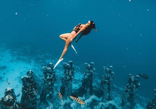 Snorkeling at Gili Meno